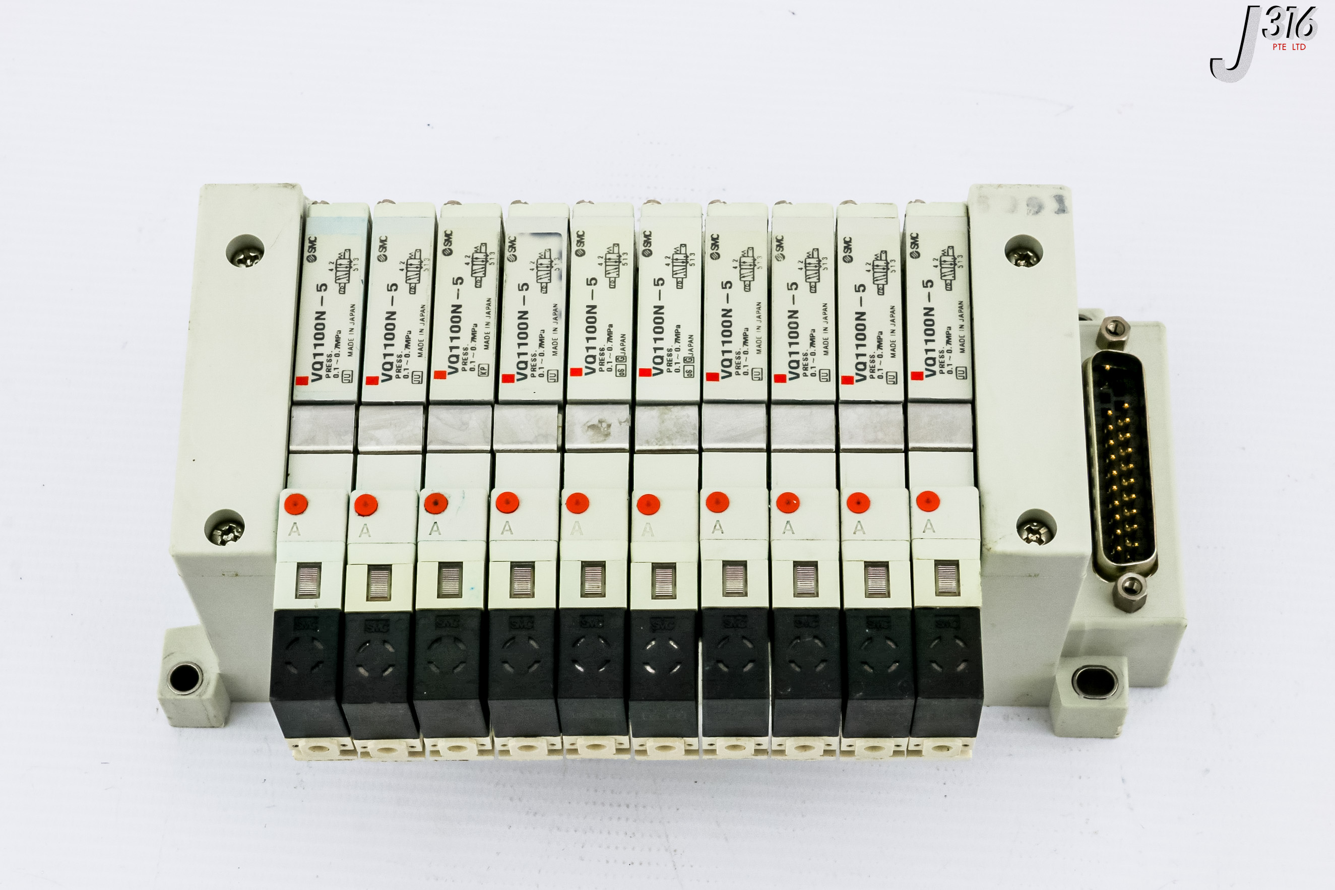 のん 29838 SMC 10-SLOT PNEUMATIC MANIFOLD VQ1100N-5 | eBay
